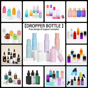 Flacon compte-gouttes d'huile essentielle en verre de luxe, flacon avec compte-gouttes noir, 5ml, 10ml, 15ml, 20ml, 30ml, 50ml, <span class=keywords><strong>100ml</strong></span> - Product Image 5