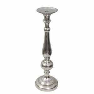 Candelabro de Aluminio con Acabado Níquel, Elegante Portavelas para Decoración del Hogar, Pascua, Navidad, Cumpleaños, Portavelas de Mesa - Product Image 1