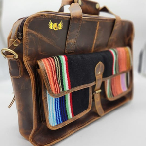 กระเป๋าหนังหุ้มอานใส่แล็ปท็อปอเนกประสงค์และกว้างขวาง, กระเป๋าเดินทางสไตล์ตะวันตกแฟชั่นและพับได้ - Product Image 3