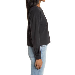 Date arrivé élégant femmes sweat personnalisé plaine col rond décontracté sweat en gros hiver chaud sweat pour les femmes - Product Image 3