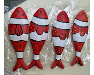 Adorno de pared de peces de madera con diseño único perfecto para decoración de estilo costero artesanías de regalo de peces de madera y pedidos al por mayor - Product Image 2