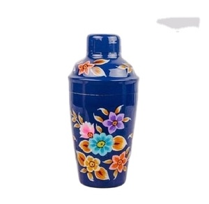 เครื่องเขย่าค็อกเทลสแตนเลส 304 ลายคลาสสิกเพ้นท์มือ ดีไซน์ใหม่ล่าสุด คุณภาพทนทาน สีและโลโก้ปรับแต่งได้ สำหรับอาหาร - Product Image 1