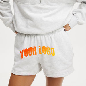 กางเกงขาสั้นผู้หญิงมาใหม่ ชุดกีฬาฤดูร้อน ระบายอากาศได้ดี ผ้าฝ้ายฟลีซ 100% กางเกงขาสั้นระบายอากาศสำหรับผู้หญิง - Product Image 6