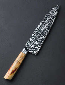 Cuchillo de Chef de Acero Inoxidable de Alta Calidad con Mango de Madera para Uso en la Cocina, Regalo para el Día de la Madre o Navidad - Product Image 4