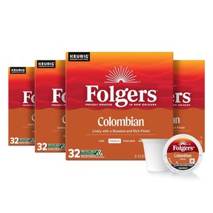 Café Colombien Folgers, torréfaction moyenne, dosettes Keurig K-Cup, boîtes de 32 unités (lot de 4) - Product Image 4