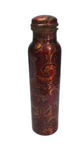 ขวดน้ำทองแดงพิมพ์งานฝีมือขวดน้ำทองแดงขวดน้ำอายุรเวทประโยชน์ต่อสุขภาพผู้จำหน่ายจำนวนมาก - Product Image 4