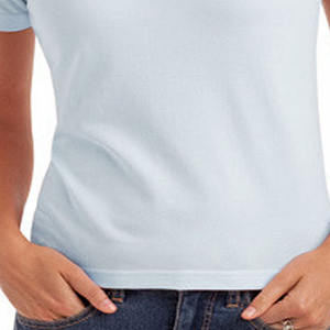 Nuevo y Más Vendido, Elegante Diseño de Logotipo Personalizado, Secado Rápido, Tejido de Punto Azul Claro para Mujer, Ecológico, 100% Algodón - Product Image 6