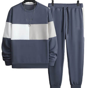 Conjunto de Chándal de Dos Piezas con Capucha y Cremallera, Estilo Urbano, Felpa Técnica, Lavado Ácido, con Logotipo Personalizado, para Hombre, Informal, Estampado, Grueso - Product Image 1