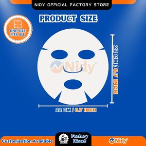 Nidy หน้ากากอนามัยแบบใช้แล้วทิ้งผ้าฝ้าย50% ปานกลางหน้ากากป้องกันนุ่มระบายอากาศได้ดี - Product Image 6