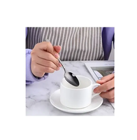 Cuchara de café de acero inoxidable, 2,5 ml, 5ml, 7,5 ml, 15ml, 30ml, cuchara medidora de café de acero con espejo, producto a la venta