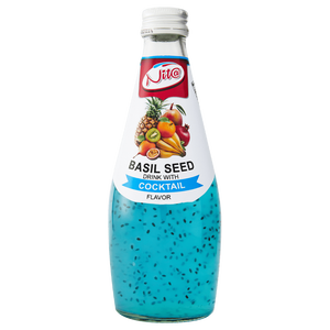 Venta al por mayor de bebida de semilla de albahaca natural con sabor a fruta de la Pasión 290ml botella de vidrio refrescante bebida de jugo saludable - Product Image 3