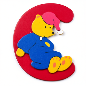 Accessoire décoratif personnalisable pour bébés et enfants, 1 pièce, lettre C assortie (23000933) - Product Image 2