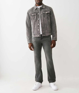 Veste en jean de luxe pour hommes veste élégante à manches longues en jean délavé boutonné veste personnalisée vintage street wear pour hommes vente en gros - Product Image 5