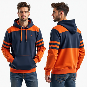 เสื้อฮู้ดดี้โอเวอร์ไซส์ทรงหลวมแบบสั่งทำพิเศษ ไม่มีเชือกผูก สำหรับผู้ชาย พิมพ์ลายแบบซับลิเมชั่น แฟชั่นสตรีทแวร์ ดีไซน์ทันสมัย - Product Image 4