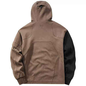 Harajuku personnalisé Hiphop Streetwear Cyberpunk Techwear pull à capuche fermeture éclair tricoté méthode de tissage imprimé motif grande taille hommes - Product Image 2