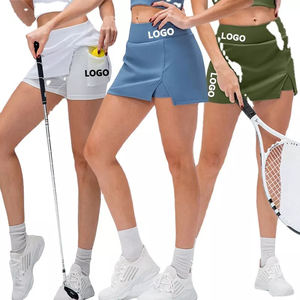 Faldas de Golf con bolsillos para mujer, ropa de entrenamiento con logotipo personalizado de alta calidad, venta al por mayor, faldas de tenis - Product Image 2