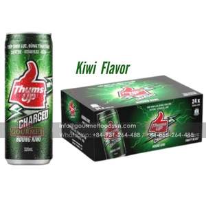 Thums up Cargado Kiwi Sabor Bebida energética natural 320ml X 24 latas Power Energy Boost Cafeína Taurina Caja de sabor dulce Embalaje - Product Image 3