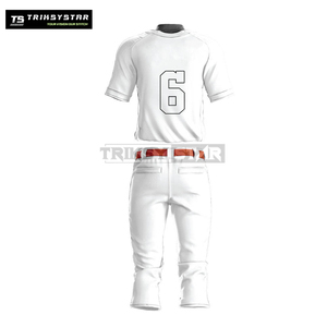 Uniformes de baseball pour hommes imprimés sur mesure, dernier design, couleur unie, respirants, anti-humidité, vêtements d'équipe sportive à vendre - Product Image 2