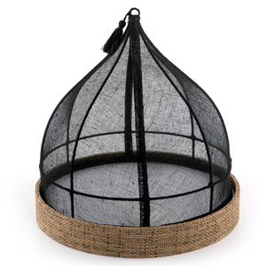 Adorable bandeja redonda de ratán de estilo tradicional con diseño tejido a mano, perfecta para la decoración del hogar, entretenimiento y regalos - Product Image 6