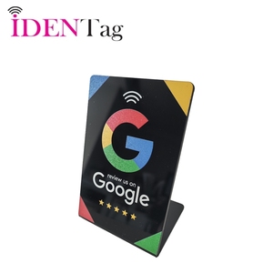 Acrílico <span class=keywords><strong>Google</strong></span> Review NFC Soporte <span class=keywords><strong>de</strong></span> mesa Pantalla Código Qr 13,56 MHz para menú <span class=keywords><strong>de</strong></span> restaurante Tarjeta <span class=keywords><strong>de</strong></span> revisión NFC - Product Image 5