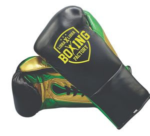 ถุงมือต่อยมวยแบบมืออาชีพถุงมือ MMA แบบเจาะสีทองและสีเงินถุงมือชกมวยแบบมีเชือกผูกทนทาน - Product Image 3