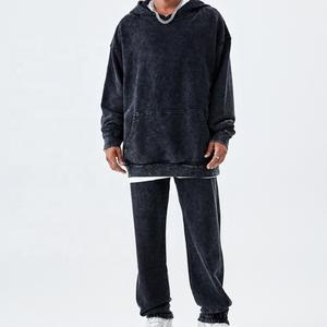 Nueva llegada transpirable OEM logotipo personalizado color elegante mejor calidad secado rápido al por mayor por encargo hombres lavado ácido chándal - Product Image 1