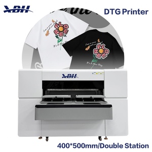 Imprimante DTG XBH 400x500mm à double station, machine d'impression jet d'encre pour t-shirts, utilisation industrielle pour textiles et tissus - Product Image 1