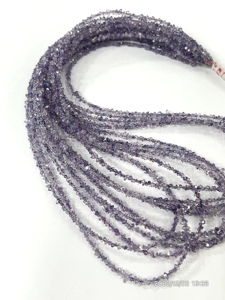 Cuentas de Cuarzo Herkimar Natural de Calidad AAA, Color Morado Claro, Recubiertas, Tamaño 2-3 mm - Product Image 2