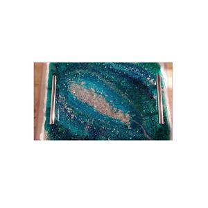 Bandeja de resina de esquina redonda con forma rectangular para casa u Hotel, bandeja de servicio de resina de la mejor calidad, diseño moderno, lo último en oferta - Product Image 4