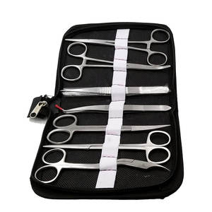 Kit de disección para estudiantes de medicina con bolsa para instrumentos quirúrgicos manuales, herramientas quirúrgicas básicas esenciales para cirugía de columna ósea - Product Image 1