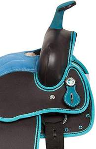 Juego de sillín de barril de carreras inglés de calidad superior, cabestros de cuero sintético a juego, alfombras de caballo de estilo occidental PUSHPA OVERSEAS - Product Image 3