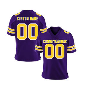 Nouveau design de maillot de football américain personnalisé vente en gros de vêtements d'équipe de sport taille adulte maillot de football américain pour hommes - Product Image 3