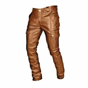 กางเกงหนังสำหรับผู้ชายกางเกงหนังทำจากโรงงาน - Product Image 1