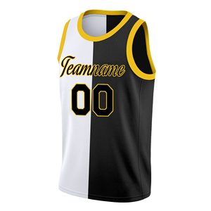 Camiseta de Baloncesto Unisex Personalizada, Impresión Digital de Alta Calidad, Antibacteriana, Talla Grande, Transpirable, de Secado Rápido, Diseño Dividido - Product Image 3