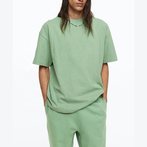T-Shirt à col rond en coton pour homme, haut à Logo personnalisé, uni, de qualité supérieure, vente en gros, été, 100% - Product Image 2