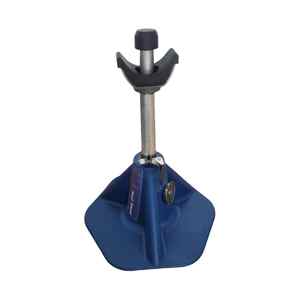 Soporte de pezuña de metal con soporte de herrador de pezuña de altura fácilmente ajustable para cuna cómoda de caballo y herramientas de cuidado de pezuña de agarre posterior - Product Image 2