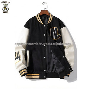 Vestes universitaires brodées uniques avec fermeture à boutons-pression, idéales pour la mode de détail et le streetwear - Product Image 4