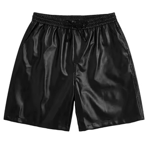 High Quality Leather <b>Shorts</b> Custom Logo Design OEM Breathable Eco-Friendly Casual Summer Wear Customized Color Leather <b>Shorts</b> - Product Image 1