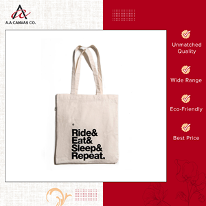 Exportador líder de bolsas de compras de lona de algodón reutilizables y reciclables de buena calidad, fabricadas en India - Product Image 2