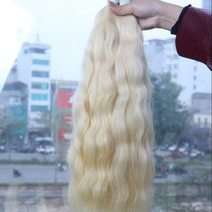 Extensiones de cabello humano Rubio vietnamita 100% virgen superventas Producto de belleza a granel de primera calidad - Product Image 1