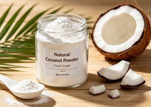 Polvo de Coco Natural de Grado Alimenticio, Leche de Coco Pura en Polvo, Secado por Aspersión, Ingrediente Instantáneo para Repostería y Bebidas, Botella de Vidrio, 24 Meses - Product Image 1