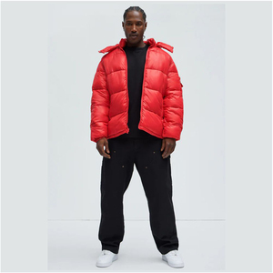 "Veste de rue personnalisée pour hommes, veste décontractée d'extérieur chaude utilitaire, veste d'hiver en duvet d'oie, fournisseur de gros de mode" - Product Image 2