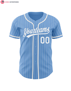 Personnalisé Vert-Blanc Authentique Pinstripe Baseball Jersey Offre Spéciale En Gros Imprimé Baseball Jersey - Product Image 2