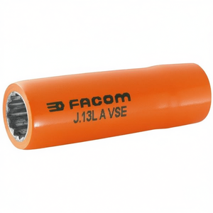 Facom VSE Series 1,000 Volt Insulated Long <b>12</b>-<b>Point</b> 3/8'' <b>Sockets</b> - Product Image 3