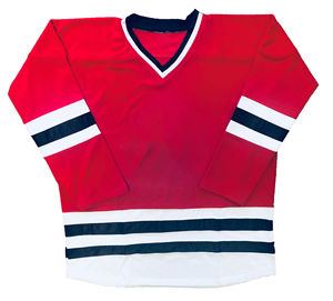 Uniformes de maillot de Hockey en sergé à broderie personnalisée 2025 vente en gros maillot de Hockey sur glace universitaire avec service OEM - Product Image 1
