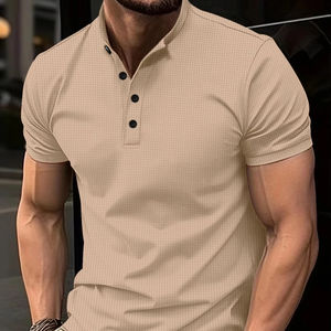 T-shirt polo uni en gros de haute qualité polos respirants de qualité supérieure chemises polo pour hommes élégants 100% coton - Product Image 1