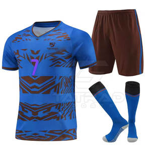 Uniforme de Fútbol de Alta Calidad, Ropa de Equipo, Talla Personalizada, Duradero, 100% Poliéster, Transpirable, Ligero, Manga Corta, para Hombre Adulto - Product Image 1