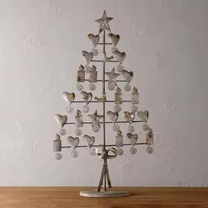 Árbol de Navidad Metálico con Estrella para Decoración del Hogar, Árbol de Navidad de Mesa para Decoración del Hogar - Product Image 3