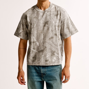 เสื้อยืดผ้าฝ้ายออร์แกนิกสำหรับผู้ชาย100% ทรงหลวมโอเวอร์ไซส์ Boxy Fit - Product Image 5