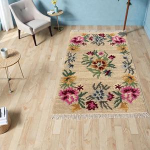 พรมกิลิมขนสัตว์ทอมือ ลายเรขาคณิต หลากสี พรมปูพื้นกันลื่น เป็นมิตรกับสิ่งแวดล้อม ขนหนา ขนเรียบ ทันสมัย ทำด้วยมือ - Product Image 1